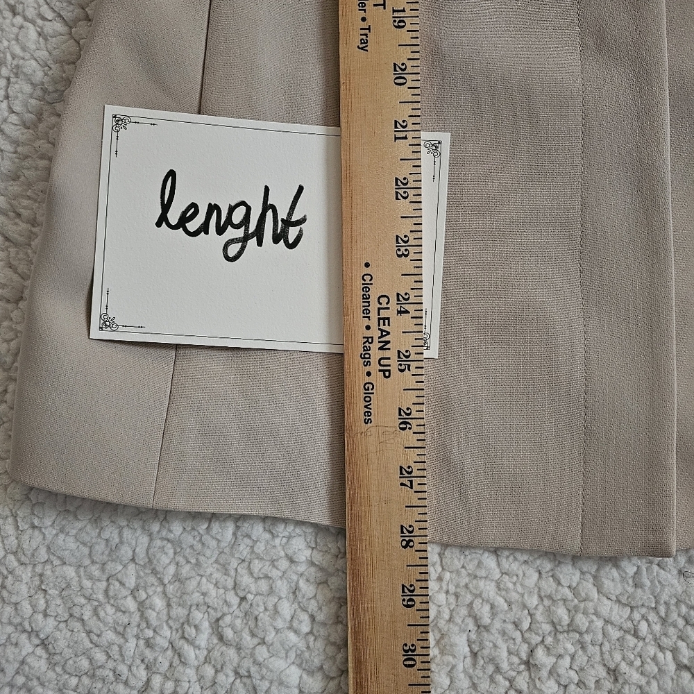 ALBERT NIPON Cream Ivory 2pc Suit Coat Blazer And Pants Set Size 8 - Picture 16 of 16